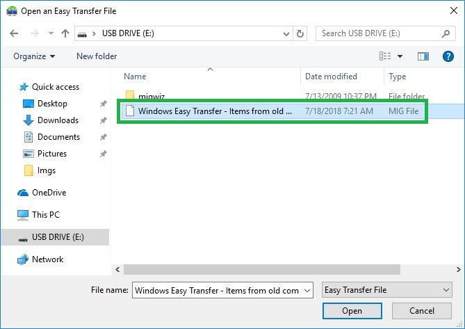 Windows easy transfer from 7 to 10